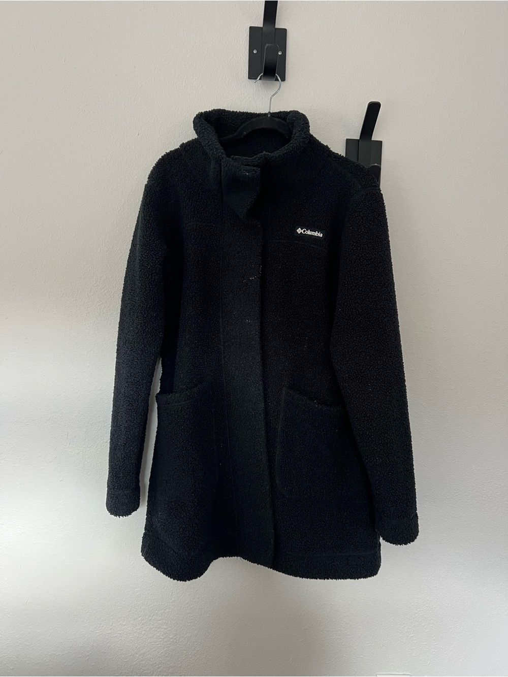 Columbia Women's Black Teddy Fleece Jacket with Pockets